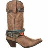 Durango Crush by Women's Accessorized Western Boot, BROWN, M, Size 6 DCRD145
